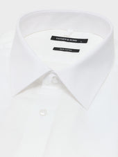 Chemise Manches Courtes Regular En Coton Fa Onn Blanc