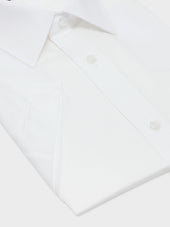 Chemise Manches Courtes Regular En Coton Fa Onn Blanc