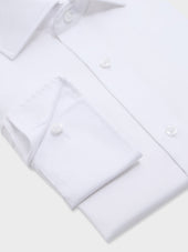 Shirt Non Iron Regular En Coton Fil Fil Blanc