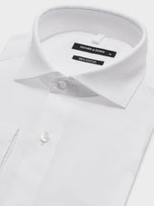 Chemise Slim En Twill De Coton Blanc