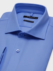 Chemise Non Iron Regular En Coton Fa Onn Bleu