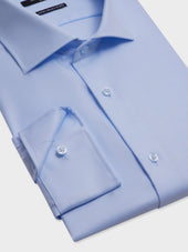 Chemise Non Iron Regular En Twill De Coton Bleu Ciel