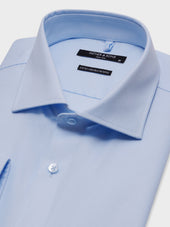 Chemise Non Iron Slim En Coton Fa Onn Bleu Ciel