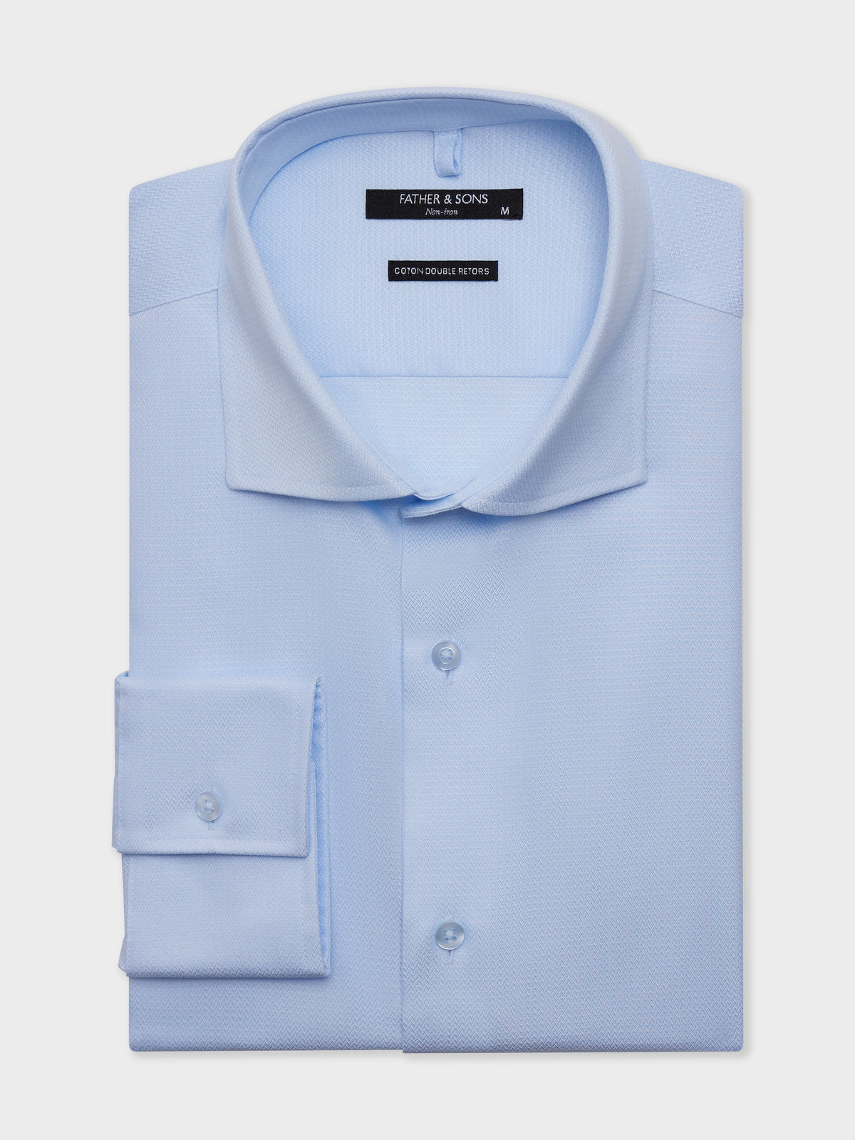 Chemise Non Iron Slim En Coton Fa Onn Bleu Ciel