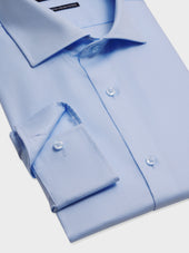 Chemise Non Iron Slim En Coton Fa Onn Bleu Ciel