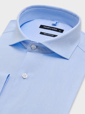 Chemise Regular En Twill De Coton Bleu Ciel