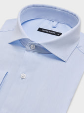 Chemise Slim En Coton Fa Onn Bleu Ciel