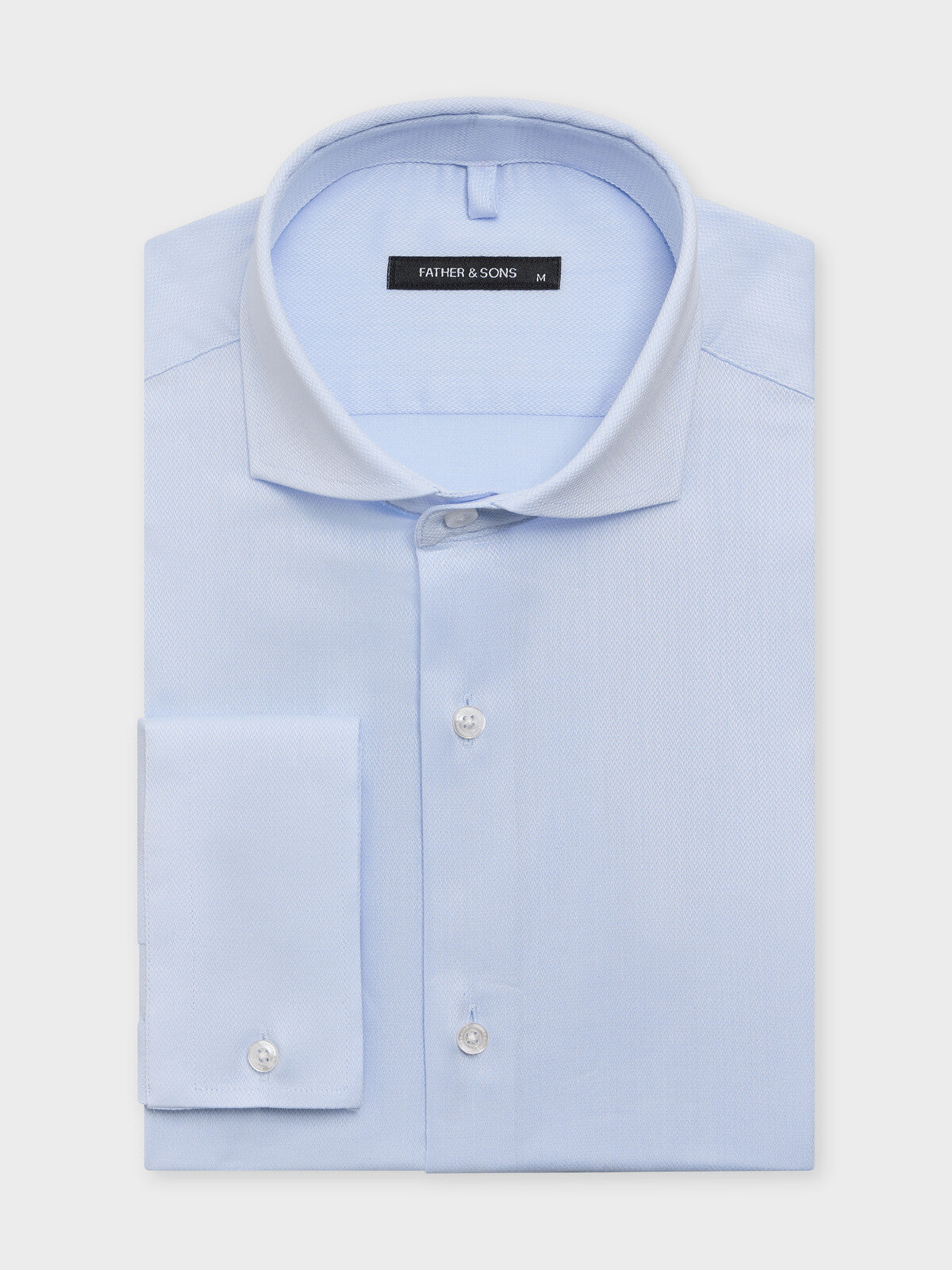 Chemise Slim En Coton Fa Onn Bleu Ciel