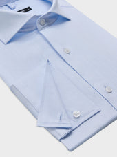 Chemise Slim En Coton Fa Onn Bleu Ciel