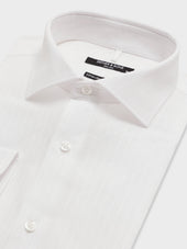 Chemise Non Iron Regular En Coton Fa Onn Blanc Rayures