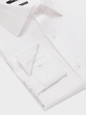 Chemise Non Iron Slim En Coton Fa Onn Blanc Rayures