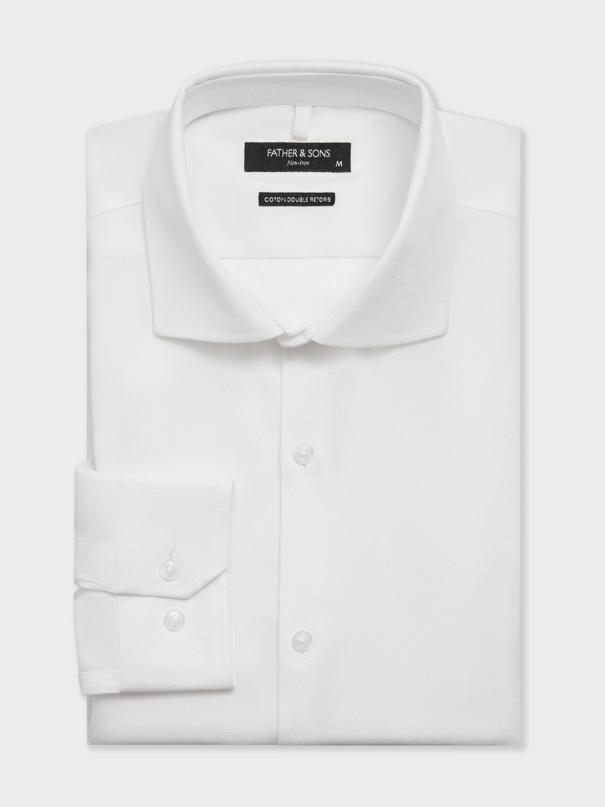 Chemise Non Iron Slim En Coton Fa Onn Blanc