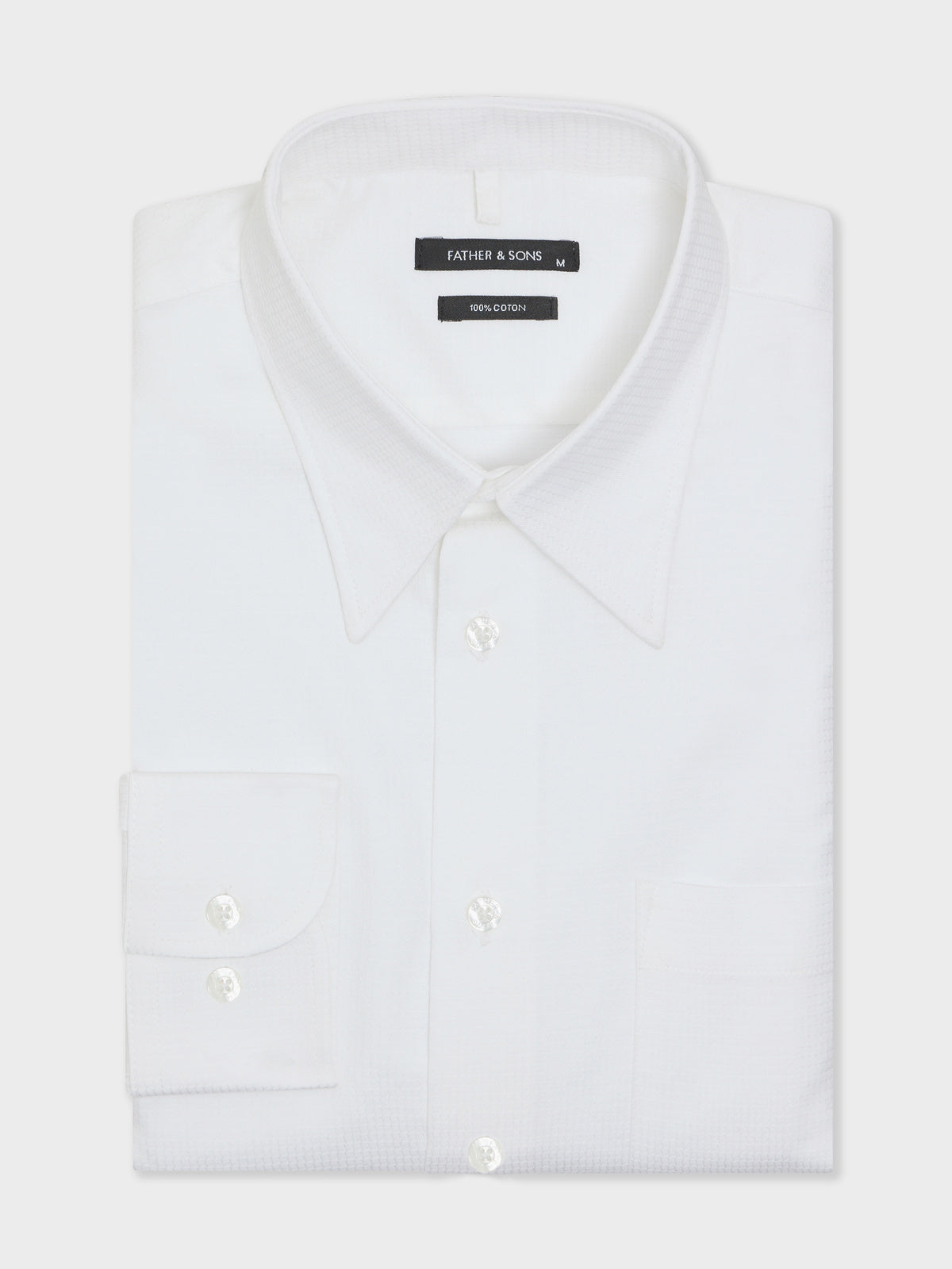 Chemise Loose En Coton Fa Onn Blanc