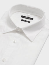 Chemise Regular En Popeline De Coton Blanc