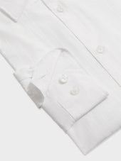 Chemise Regular En Popeline De Coton Blanc
