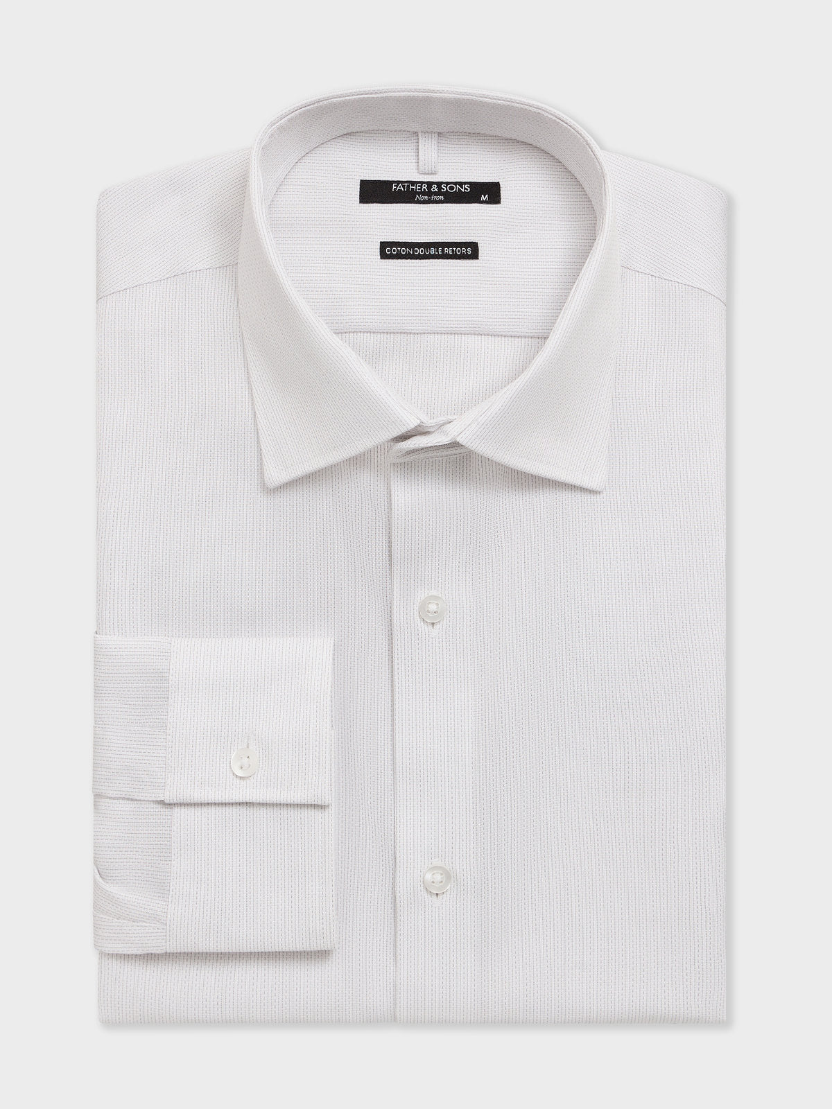 Chemise Non Iron Slim En Coton Fa Onn Gris