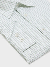 Chemise Regular En Popeline De Coton Motif Kaki