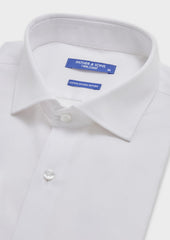 Chemise Habill E Non Iron Regular En Twill De Coton Uni Blanc