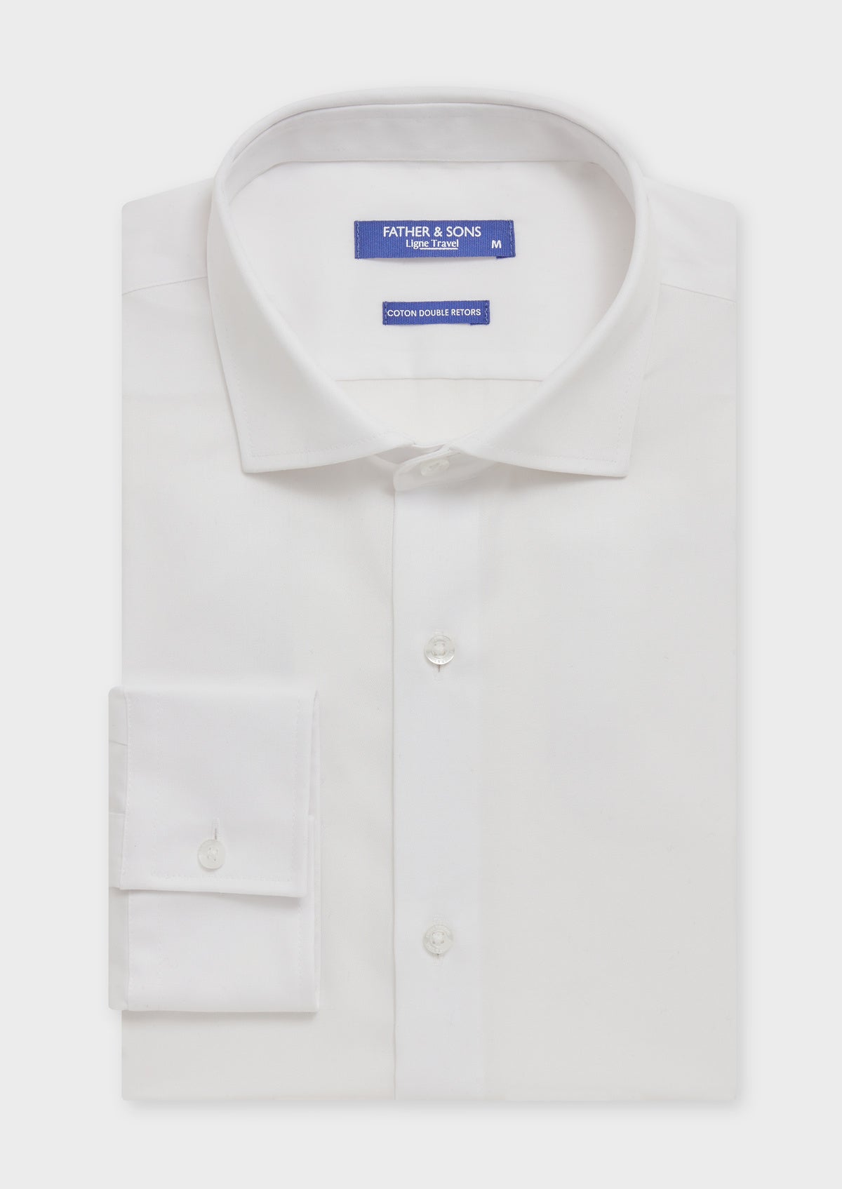 Chemise Habill E Non Iron Regular En Twill De Coton Uni Blanc