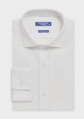 Chemise habillée non-iron Regular en twill de coton uni blanc