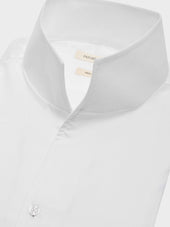 Chemise Non Iron Regular En Twill De Coton Blanc