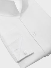Chemise Non Iron Regular En Twill De Coton Blanc