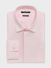 Chemise non-iron slim en coton oxford rose