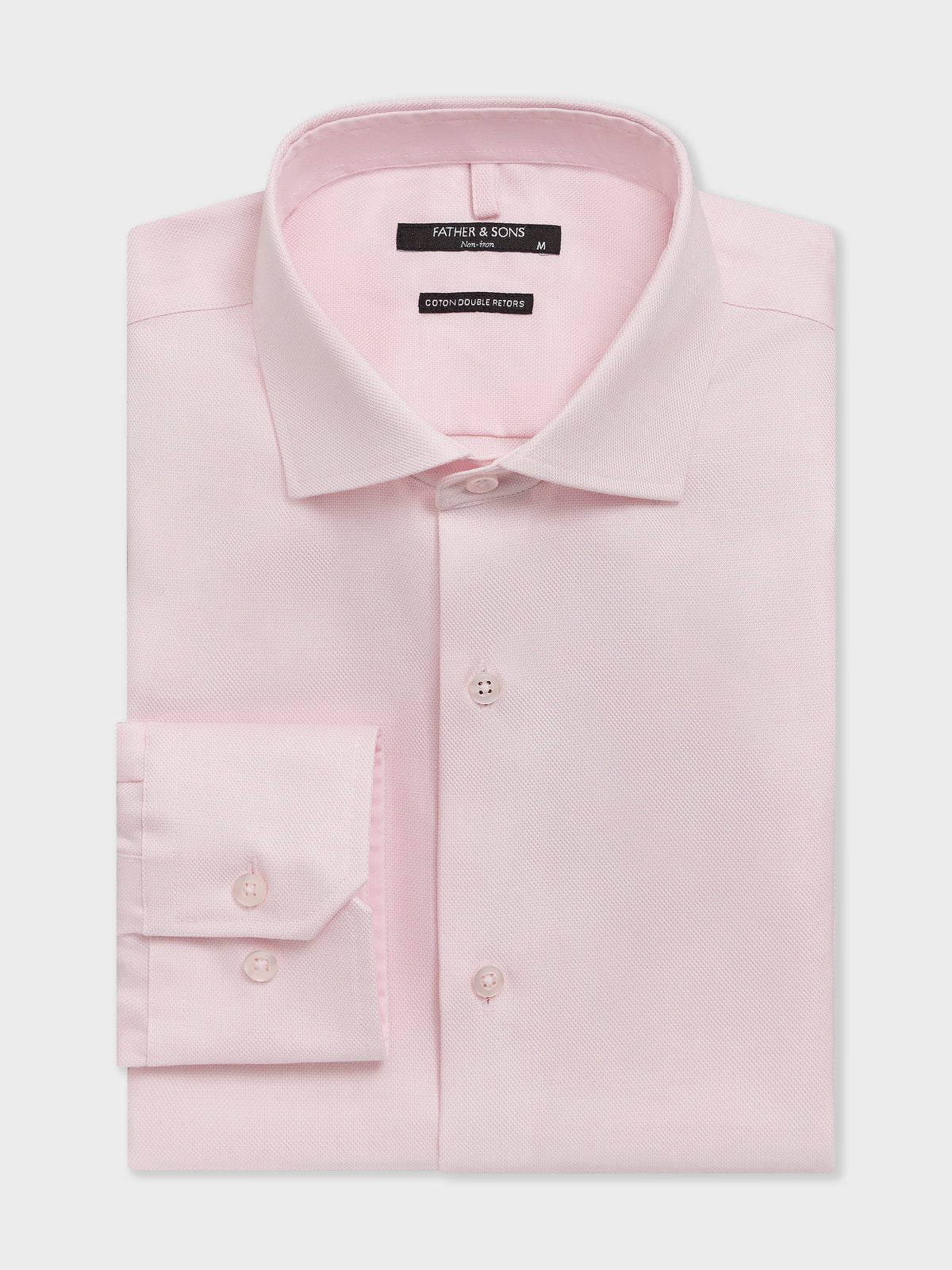 Chemise Non Iron Regular En Coton Fa Onn Rose
