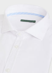 Chemise Sport Slim En Coton Bio Fa Onn Uni Blanc