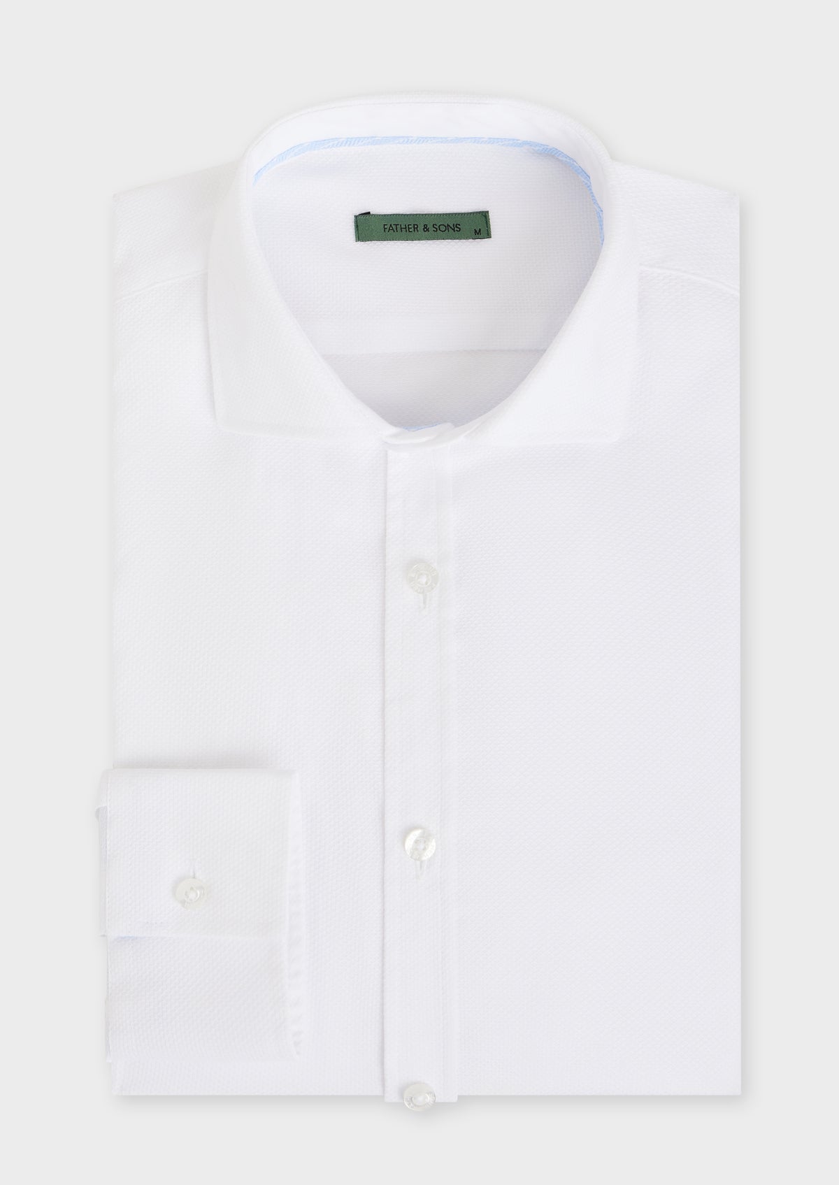Chemise Sport Slim En Coton Bio Fa Onn Uni Blanc