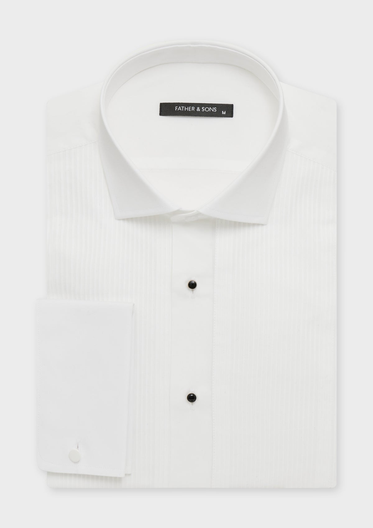 Shirt Habill E Slim En Satin De Coton Stretch Uni Blanc
