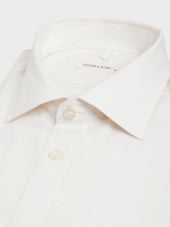 Chemise Slim En Coton Chevron Cru