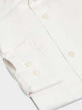 Chemise Slim En Coton Chevron Cru