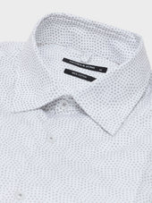 Chemise Regular En Popeline De Coton Motif Noir