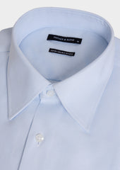 Chemise Non Iron Regular En Coton Jacquard Bleu P Le