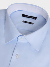 Shirt Non Iron Regular En Coton Oxford Bleu Ciel