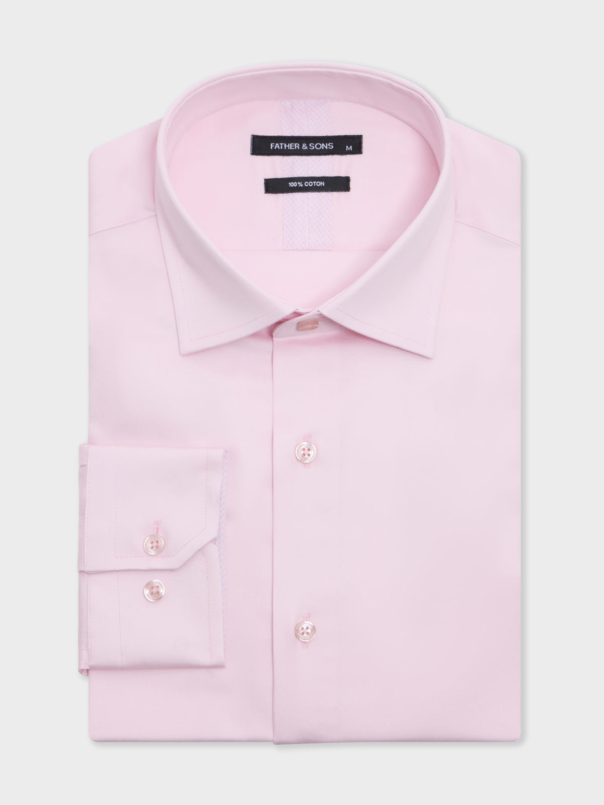 Chemise Slim En Satin De Coton