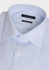 Chemise Non Iron Slim En Coton Jacquard Bleu P Le