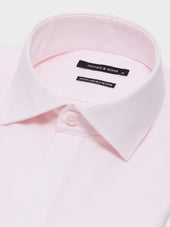 Chemise Non Iron Slim En Coton Jacquard Rose P Le