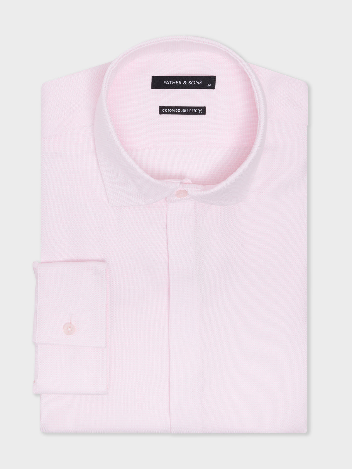 Chemise Non Iron Slim En Coton Jacquard Rose P Le