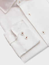 Chemise Slim En Coton Fa Onn Blanc