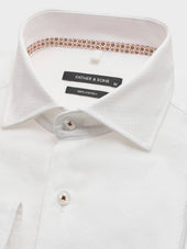 Chemise Slim En Coton Fa Onn Blanc