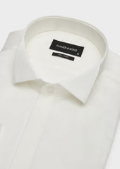 Chemise Habill E Slim En Popeline De Coton Cru Col Cass