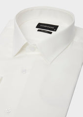 Chemise Habill E Regular En Twill De Coton Uni Cru