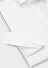 Chemise Habill E Regular En Satin Uni Blanc Col Cass