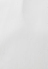 Chemise Habill E Slim En Coton Serg Uni Blanc