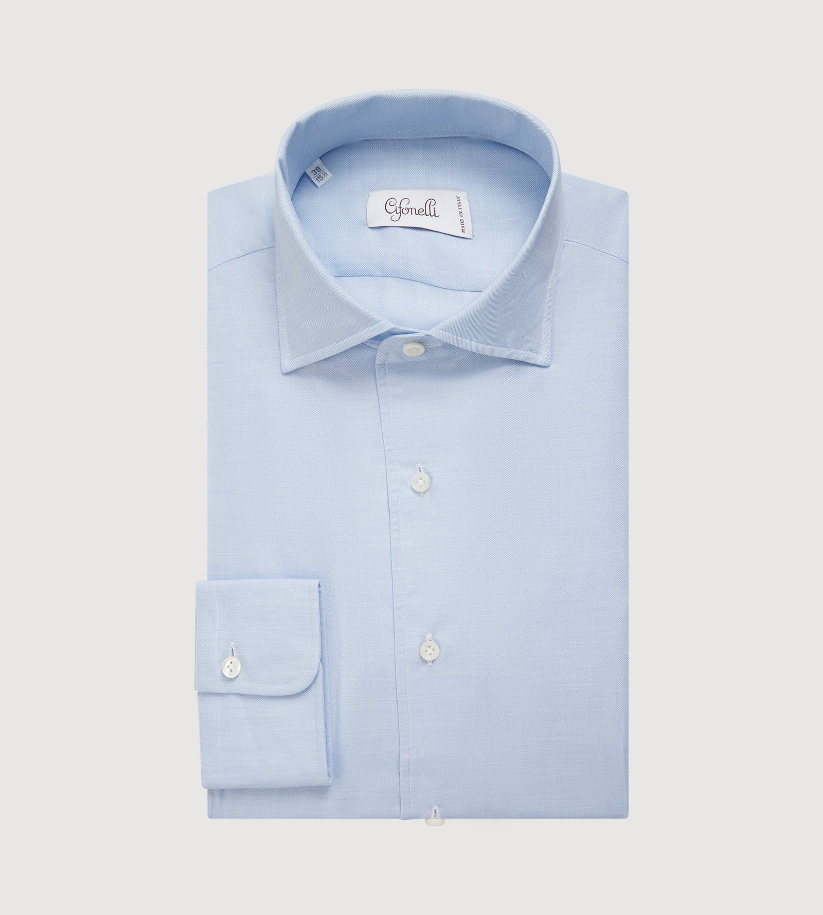Chemise En Coton Voile Bleu