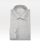 Chemise grise en coton & laine