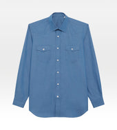 Chemise Bleue En Coton 24h Du Mans