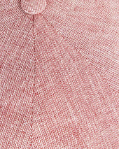 Chili Red Herringbone Linen Toni Cap